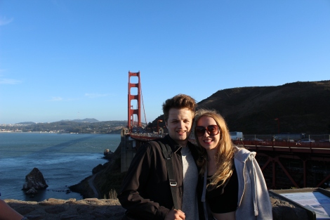Tom and Me at the Golden Gate Bridge